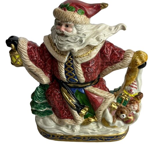 Fitz & Floyd Omnibus Collection1994 Renaissance Santa 2.25 Qt Christmas Pitcher - Picture 13 of 14